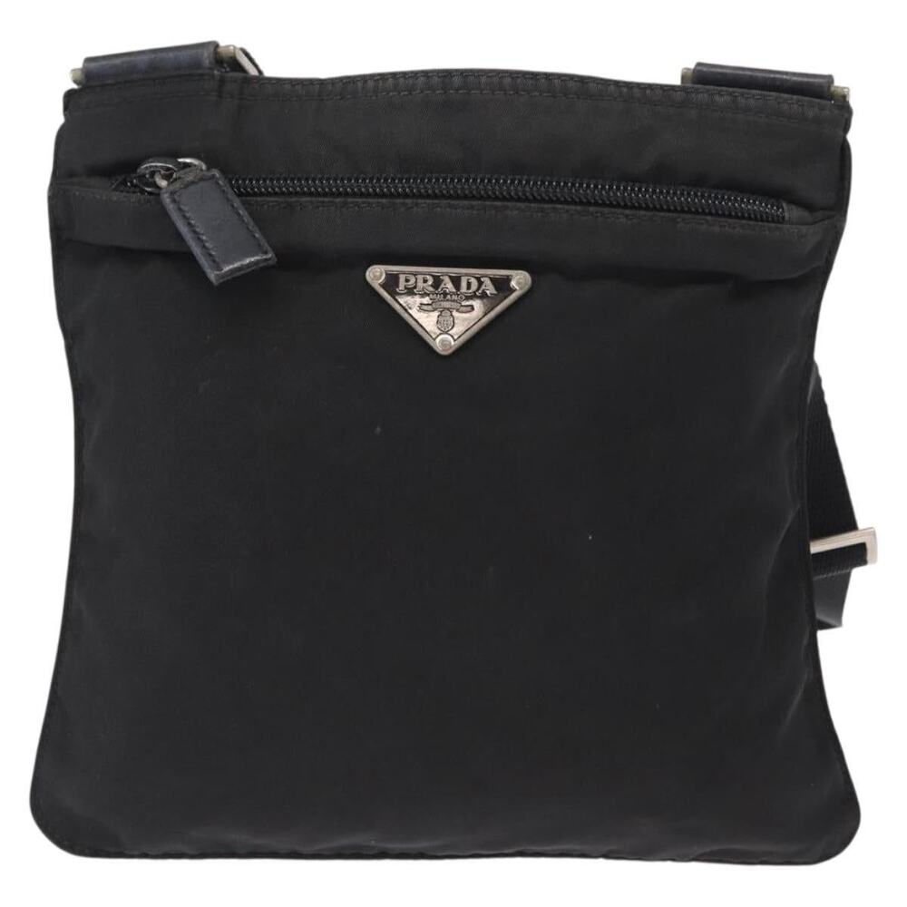 Prada Nylon Shoulder Bag Black